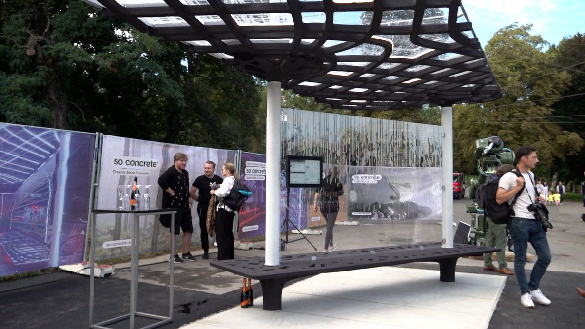 V Praze odhalili první českou tramvajovou zastávku z 3D tiskárny